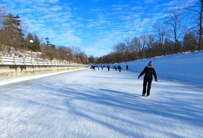 McNally Travel | Visit Ottawa | Ice skating Rideau Canal in the winter, Ottawa